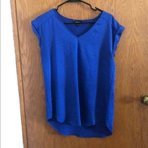 Blue cap sleeve Express shirt size small